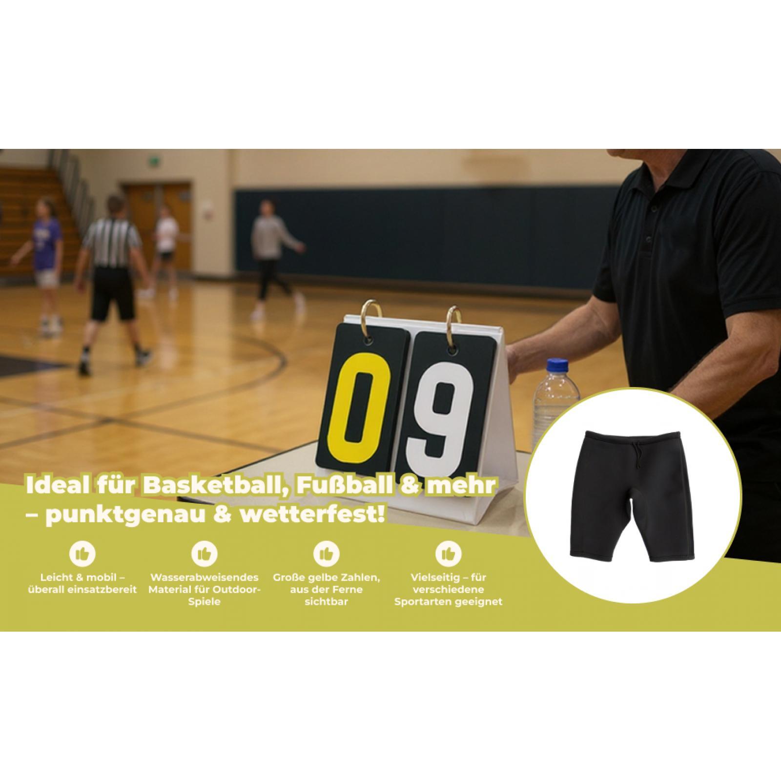 Scoreboard Digital - Portable Flip Number Sports Scoreboard PVC