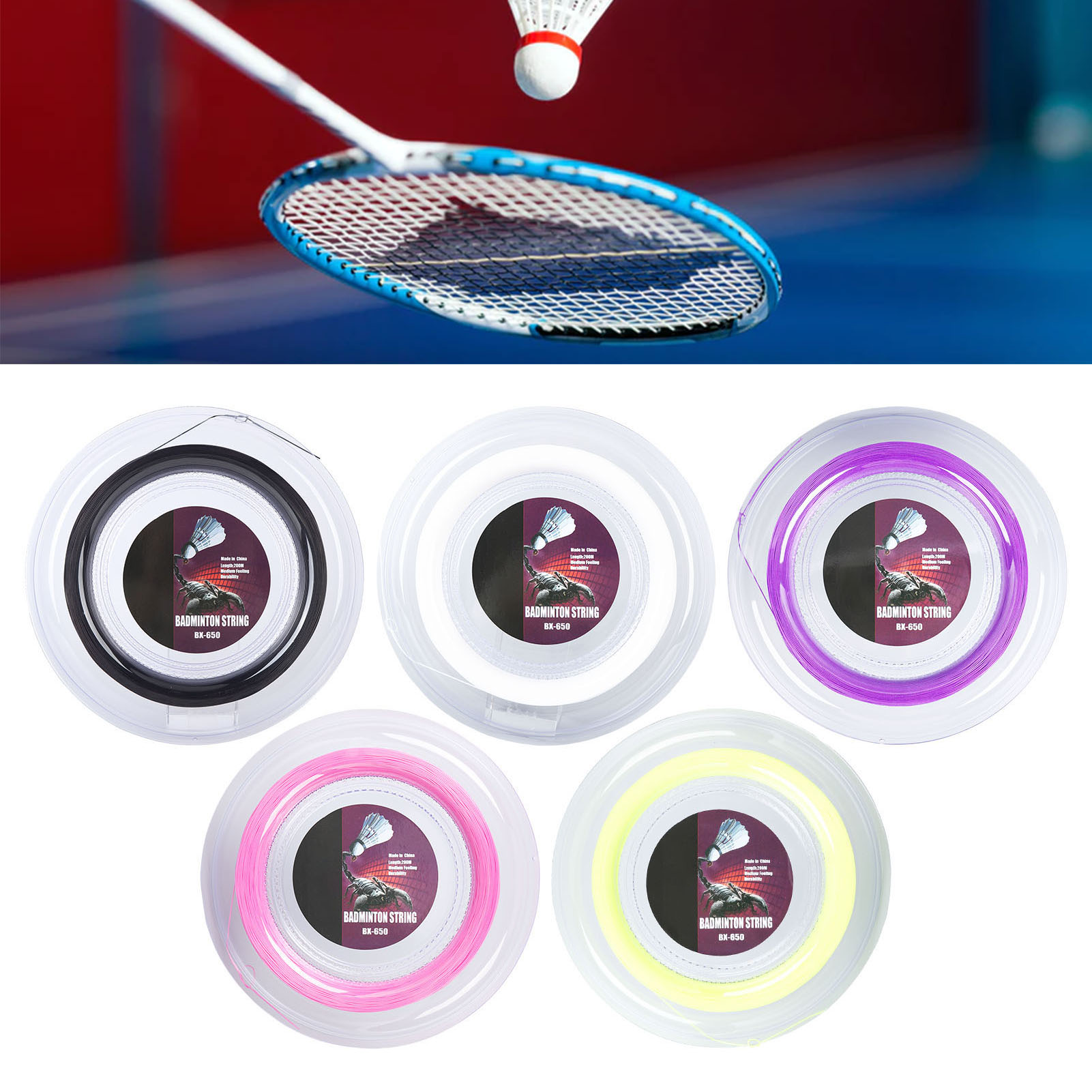 Badminton Question - 0.72mm 200m Badminton Racquet String Nylon