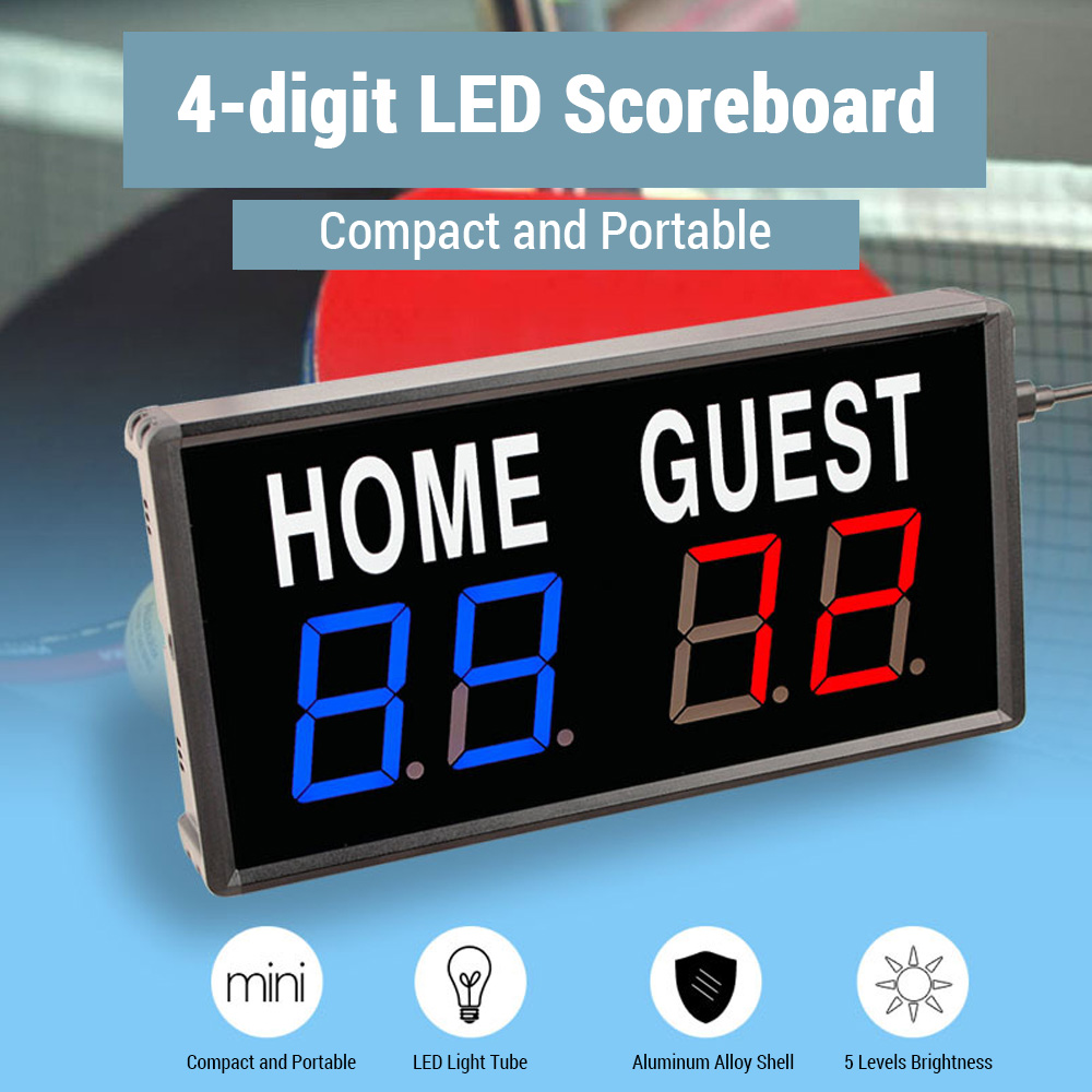 Portable 4 Digit LED Scoreboar - đánh giá và giá Scoreboard Digital