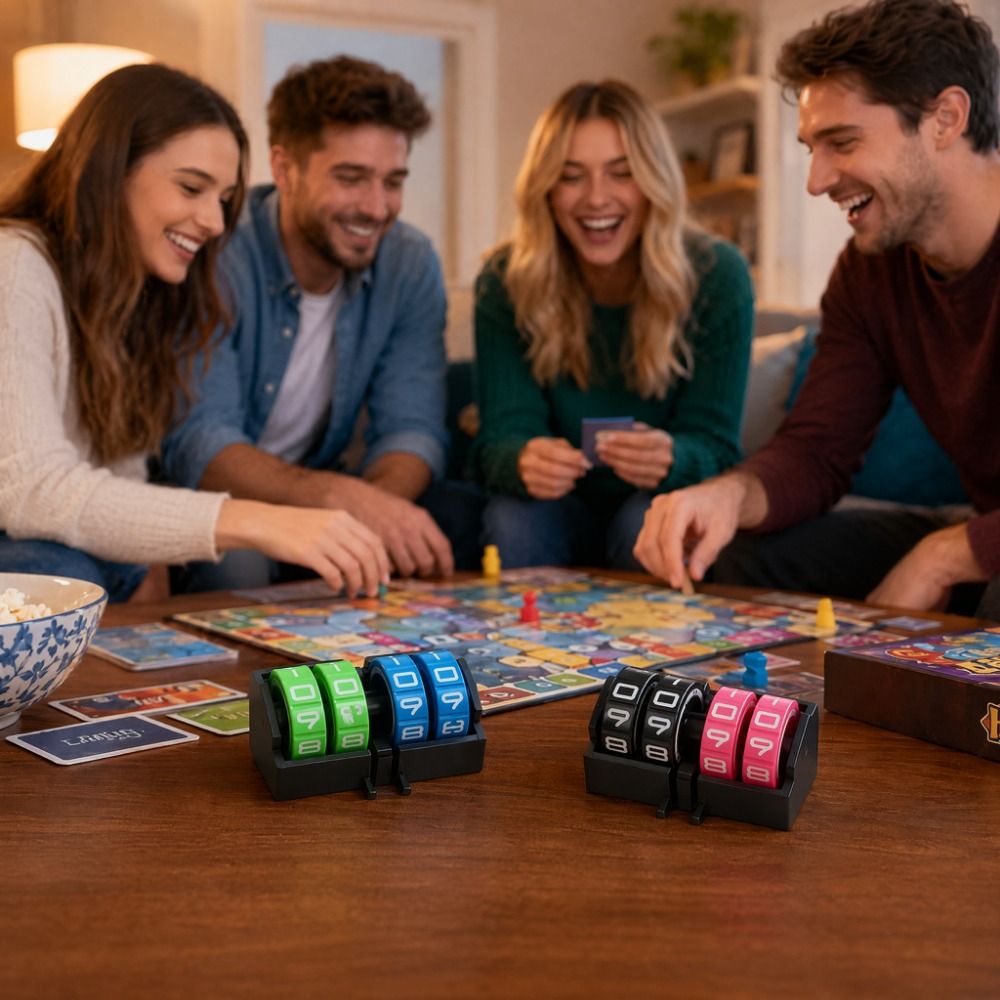 4 Digit Wheel Board Games Scor - đánh giá và giá Badminton Score Counter